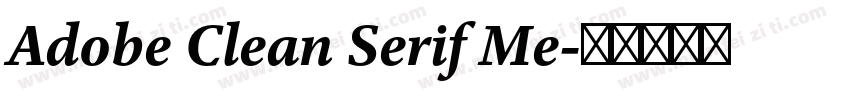 Adobe Clean Serif Me字体转换